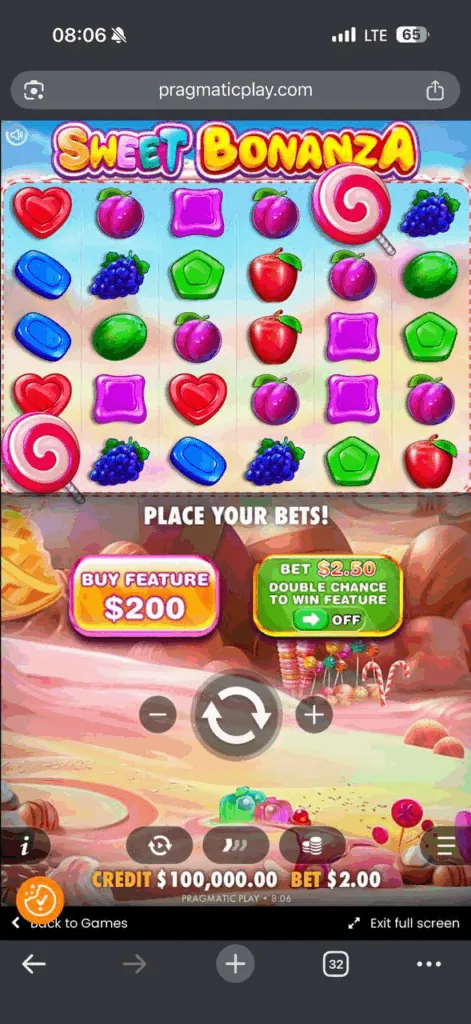 Sweet Bonanza mobile Gaming-Interface optimiert für Smartphones und Tablets